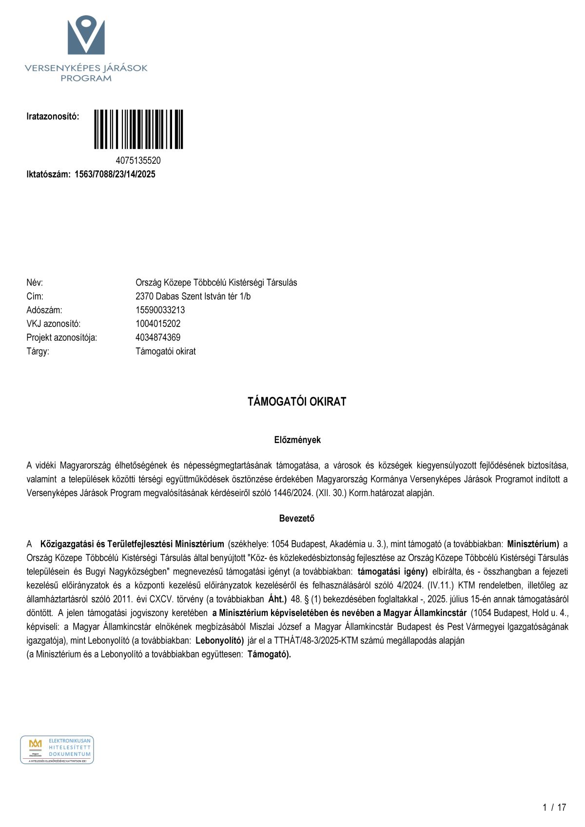 Tamogato okiratkozbiztonsag Oldal 01